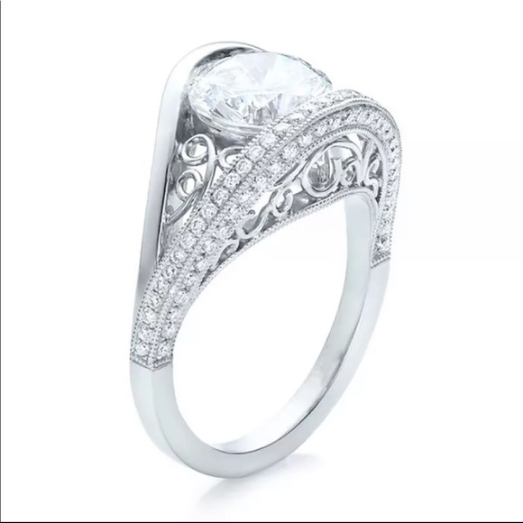New 925 Silver Eye Luxury Diamond Ring 💍 - Picture 8 of 10